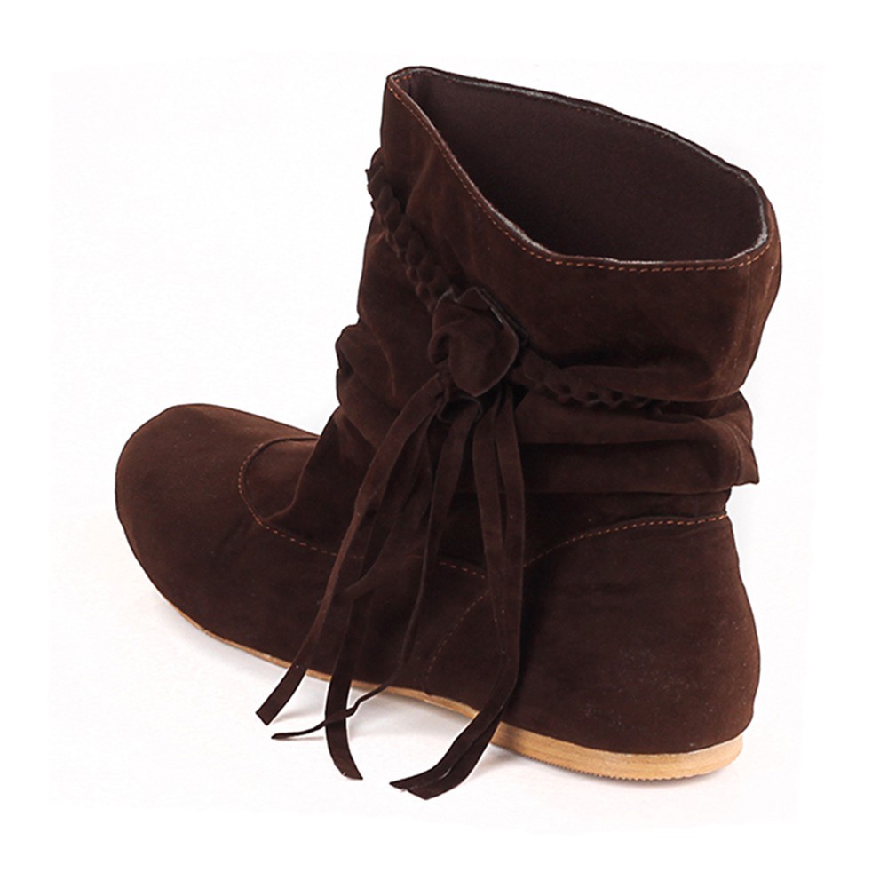 Promo Sepatu Boots Wanita, Boots Flat Cewek, Sepatu Boots Perempuan, Boot Cewek Modis