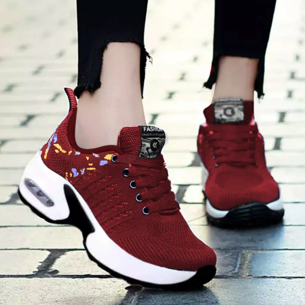 Sale Flawless - Sepatu Sneakers Kasual Wanita Motif Polka Batik Terlaris