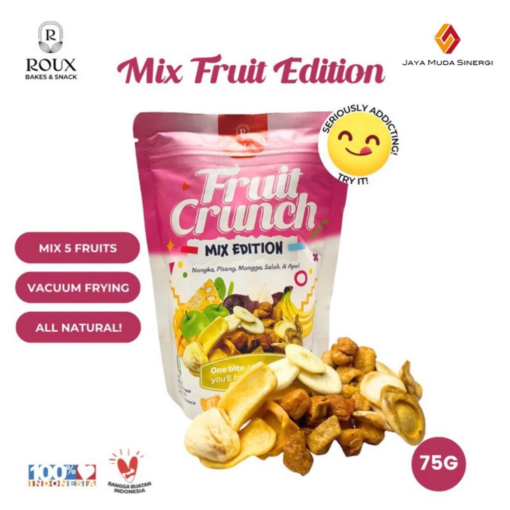 

KERIPIK BUAH CRISPY MIX (PISANG - APEL - SALAK - NANGKA) - HEALTHY SNACKS - KERIPIK SEHATALTHY