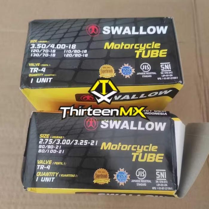 PREMIUM Ban Dalam 18 - 21 Depan Belakang KLX CRF Swallow