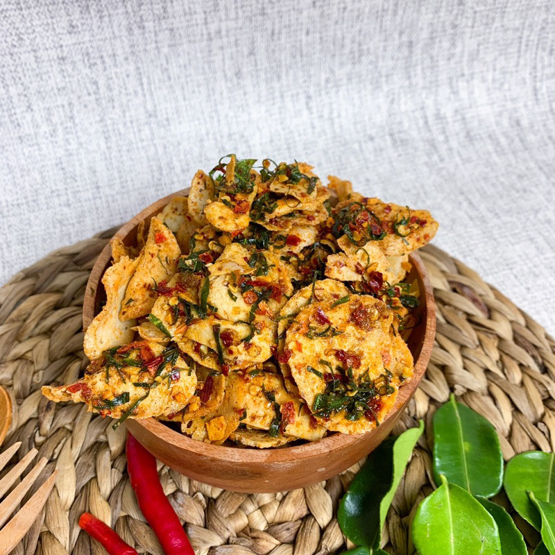 

Sajiandapur Basreng Kripik Pedas Manis Gurih Daun Jeruk 100Gr