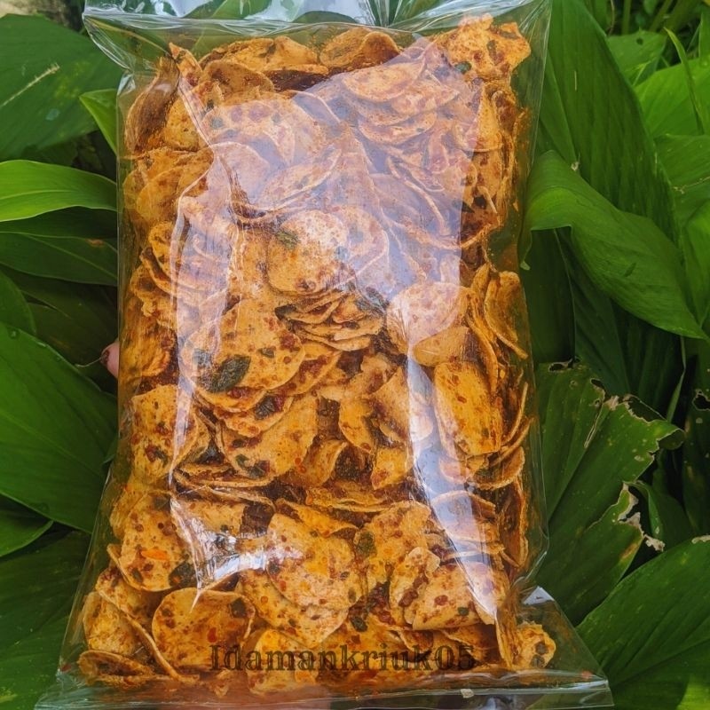 

Sajiandapur Basreng Kriuk Daging Sapi Pedas Daun Jeruk 500G/Bareng/Kriuk/Mantap/Renyah