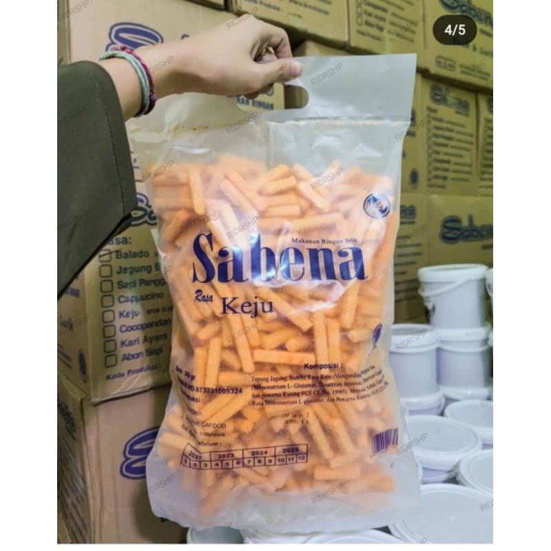 

Sajiandapur Sabena Stik 340G / Aneka Rasa Keju Balado Sapi Panggang Jagung Bakar Cemilan Jajanan /