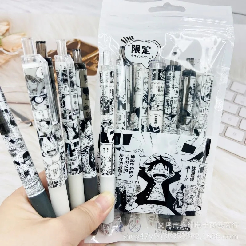 

UM1 Pulpen Gel 0,5mm Tinta Hitam ONEPIECE LUFFY ZORO NAMI SANJI MANGA KOMIK STLYE cocok untuk
