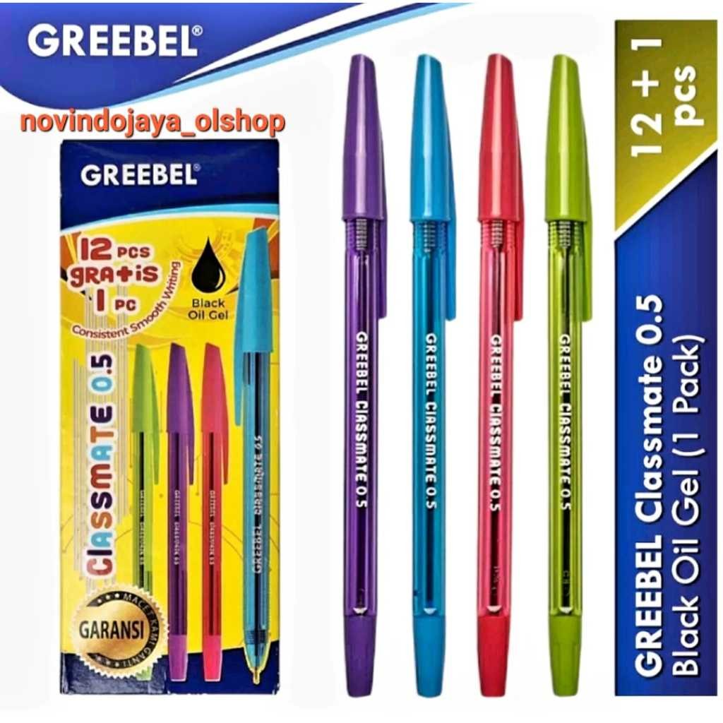 

UM1 PULPEN GEL GREEBEL CLASSMATE O,5MM HITAM TERLARIS