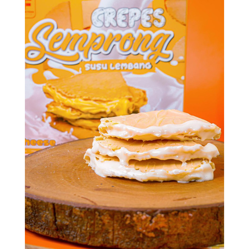 

Sajiandapur Semprong Susu Crepes Rasa Coklat Chesse Tiramisu Strawbery Taro Milk Vanila Isi 12