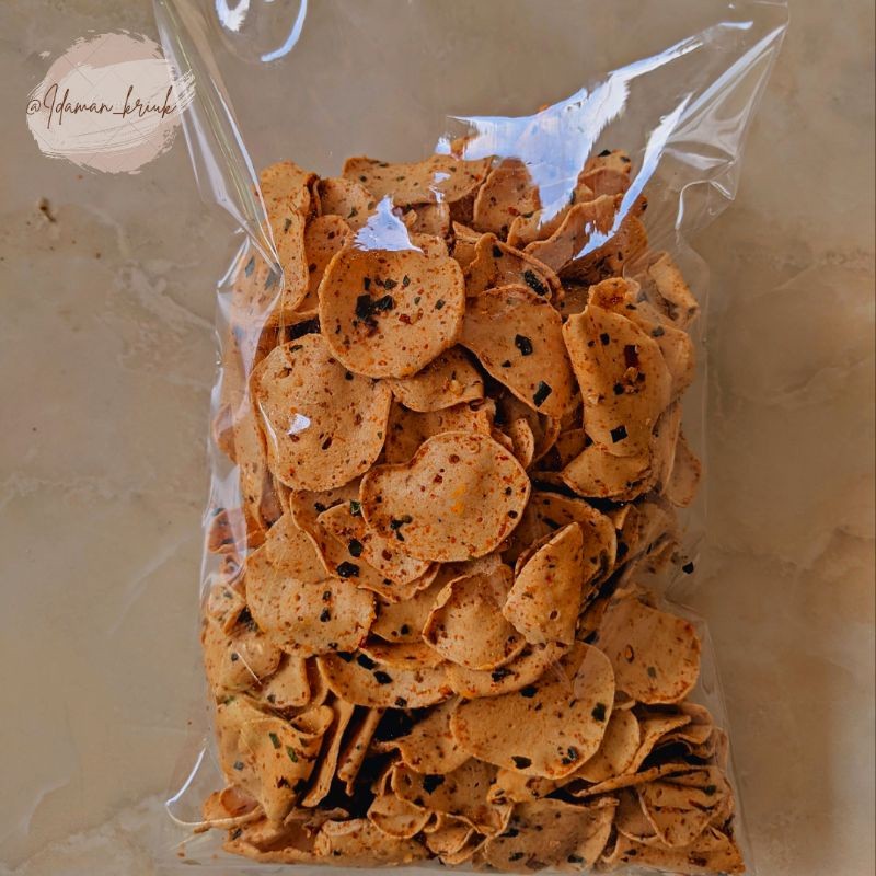 

Sajiandapur Basreng Kriuk Sapi Pedas Daunjeruk 250G/Basreng/Daunjeruk/Kriuk/Mantap