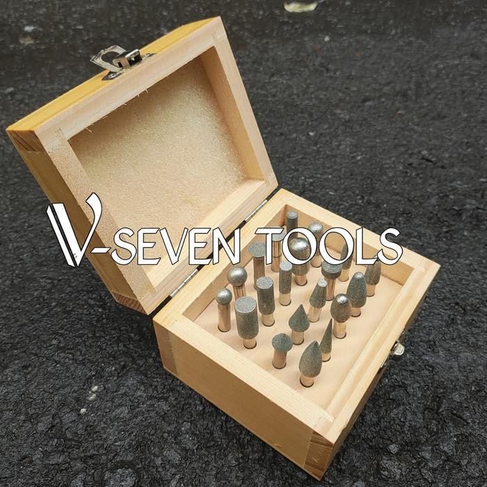 Mata bor intan ukir set 20 pcs tuner grapir 6 mm Diamond Pointer