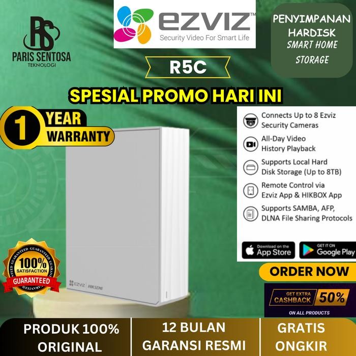 EZVIZ R5C Smart Home Storage Management Private Data Base for CCTV HIKSEMI NVR HOME STORAGE NAS UP