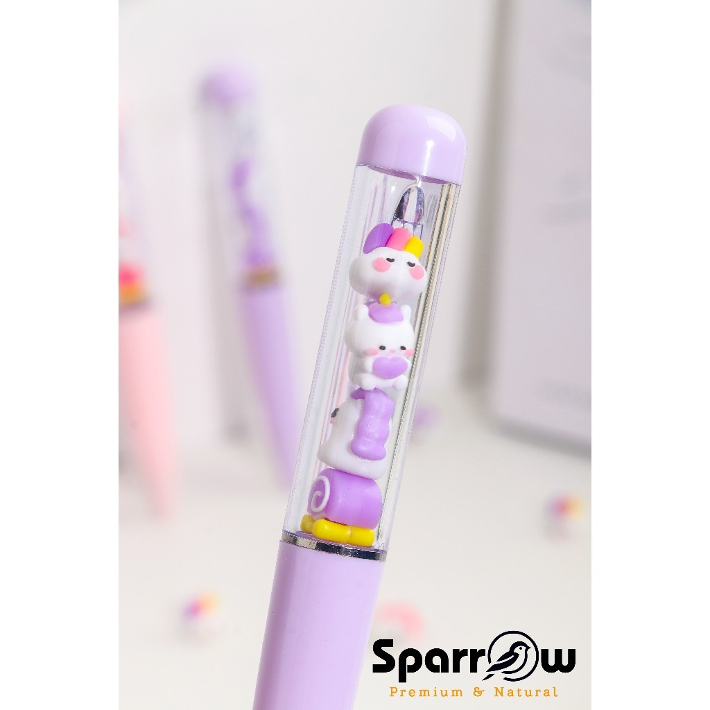 

UM1 SPARROW Pen Silikon / Silicone Pen / Pen Karakter Lucu Cantik Zenga DREAM UNICORN (8128)