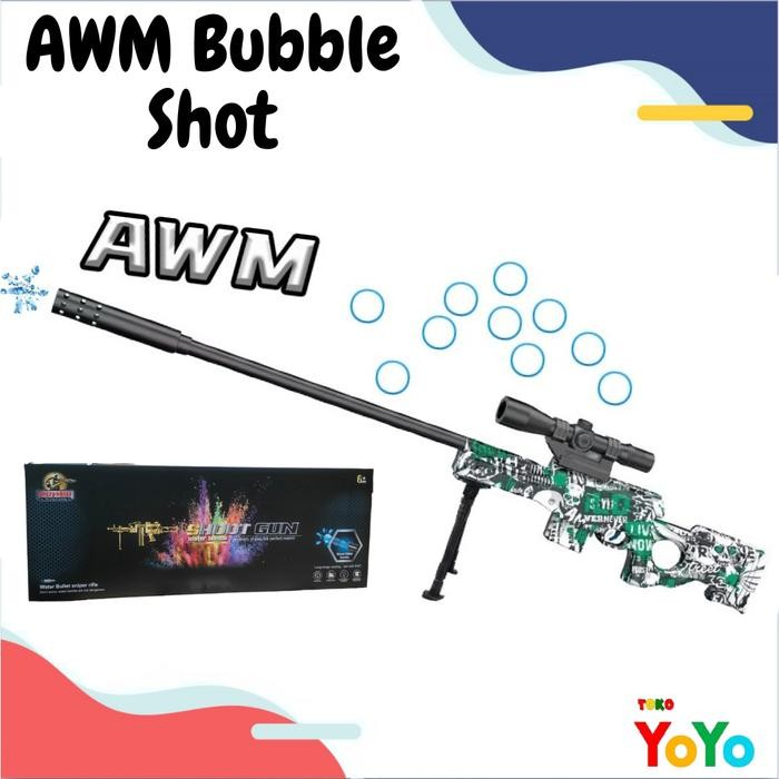 PROMO Mainan AWM Gel Blaster Pistol Anak Mainan Sniper Soft Gun Bullet Tembak Tembakan Edukatif