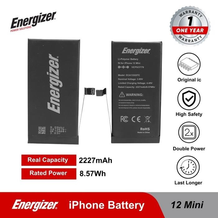 Batre Baterai Battery Energizer - iPhone 12 / 12 Mini / 12 Pro / 12 Pro Max Original