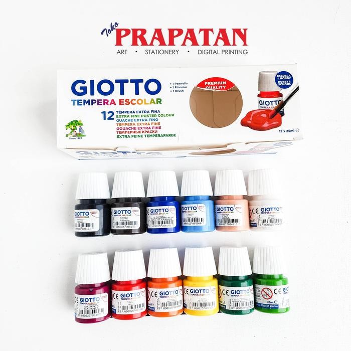 

TERLARIS Giotto Extra Fine Poster Color Set 12x25ml Cat Poster Set