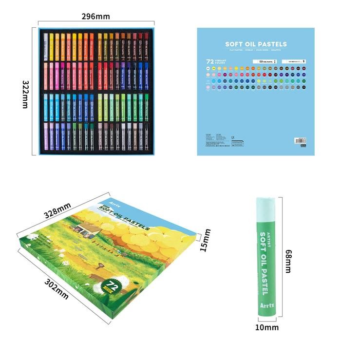 

TERLARIS ARRTX artist soft oil pastels 72CLR