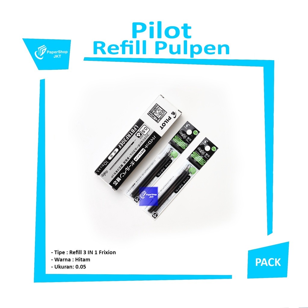 

FRIXION - Pilot Refill 3 IN 1 - Isi Ulang Pen 3 IN 1 - Pcs