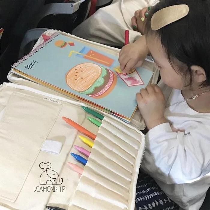 

TERLARIS Tas perlengkapan menggambar dan melukis - children busy activity bag