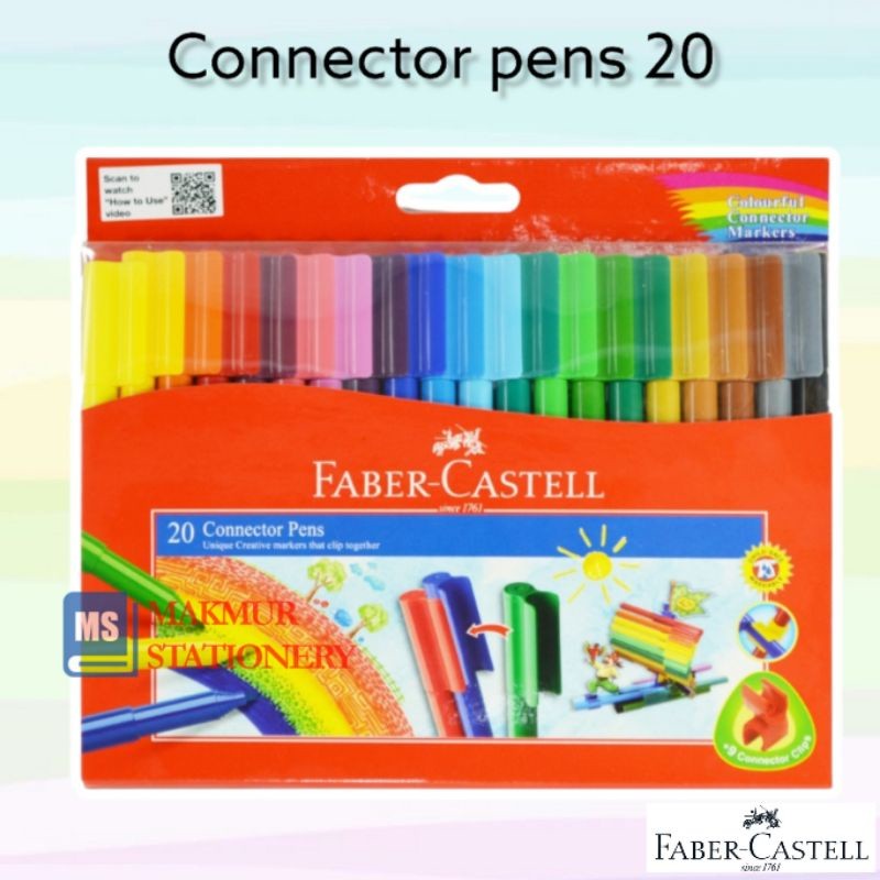 

Connector Pen / Konektor Spidol Faber-Castell 20 Warna