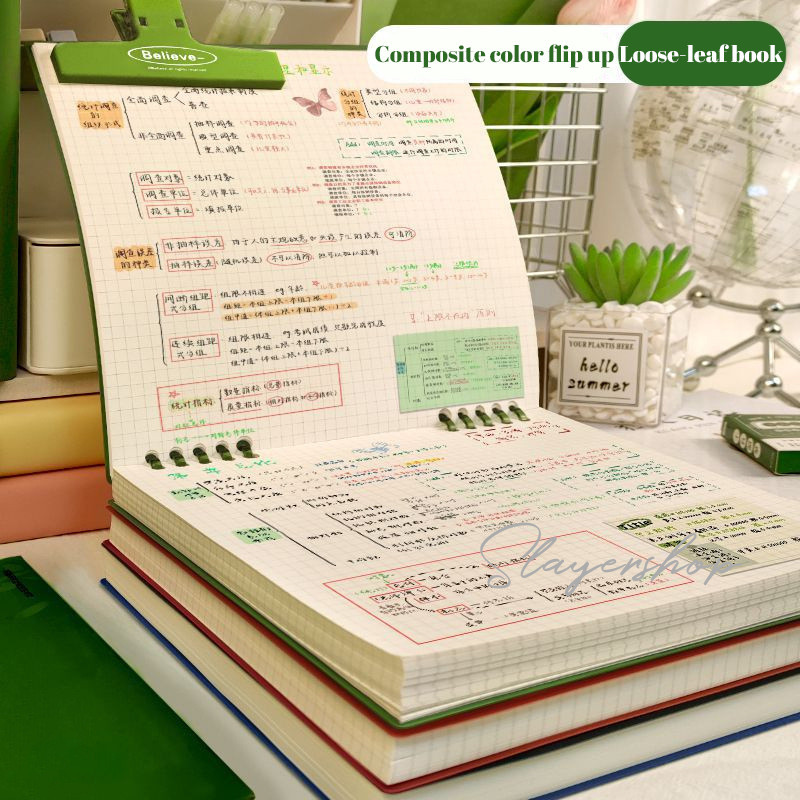 

UM1 ReadyNotebook Buku B5 Flip Vertikal/ Buku Binder B5 /Tulis Sekolah Lucu Buku Notebook Aesthetic