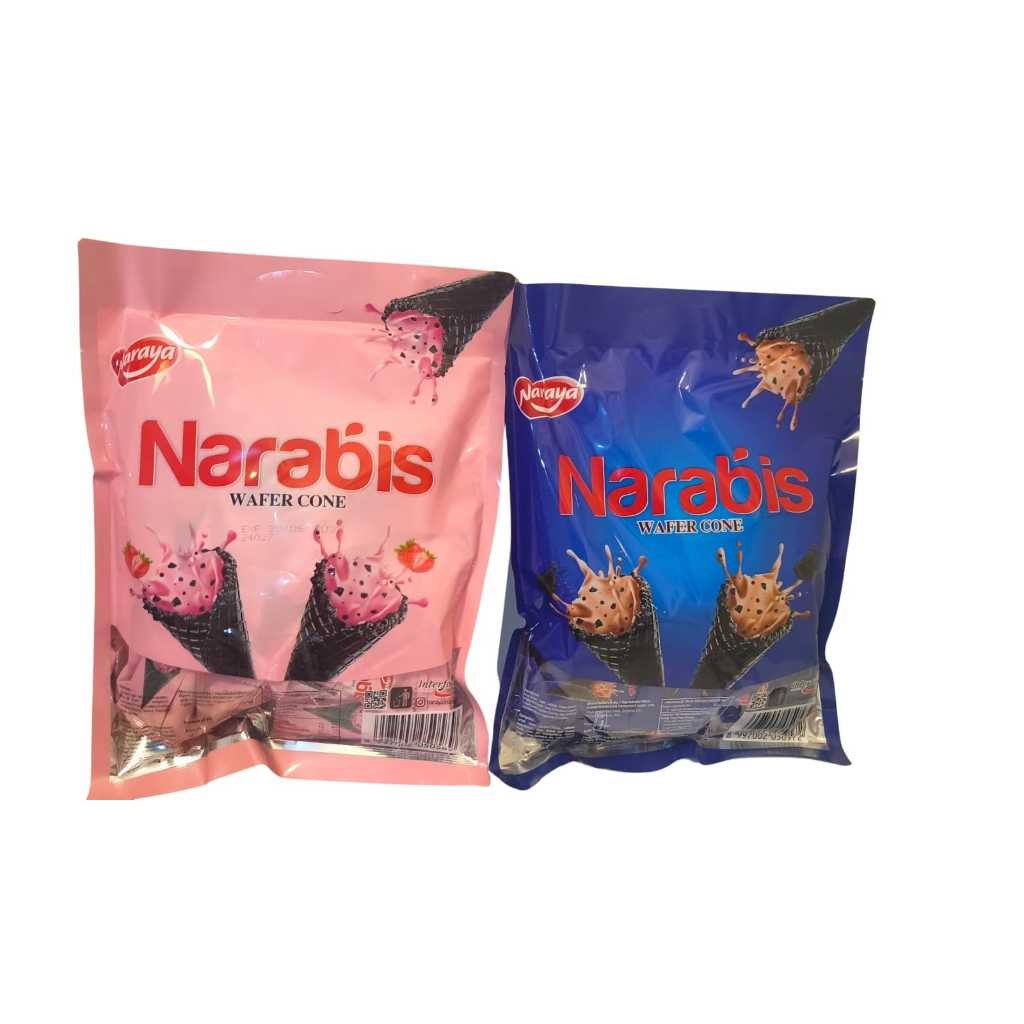 

AYOOOLLARIZSS!! NARAYA NARABIS WAFER CONE Strawberry Chocolate 220g