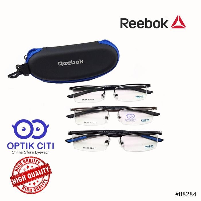 Terbatas Frame Kacamata Pria Sporty Reebok 8284 Half Frame Grade Original