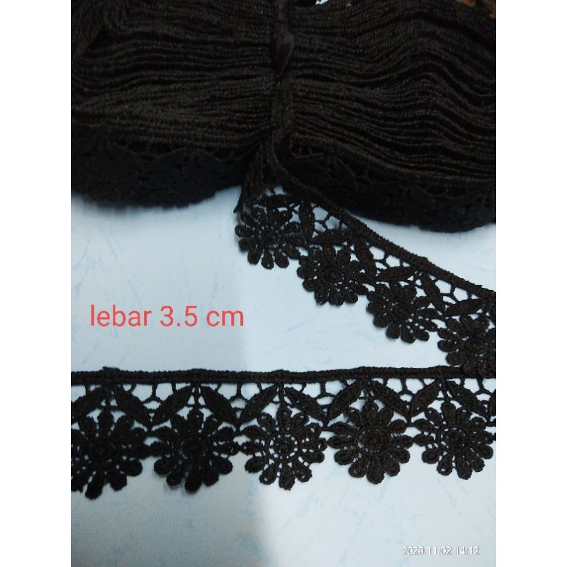 Renda bordir giper kembang renda giper hitam renda kembang renda bordir renda oki renda embordir