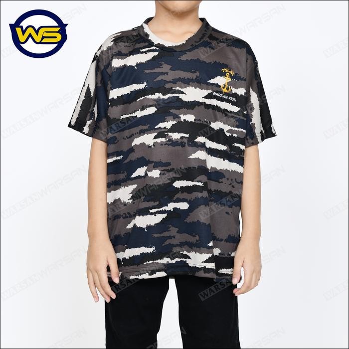 Promo BAJU TNI AL ANAK TERBARU / BAJU LORENG TNI AL ANAK BORDIR