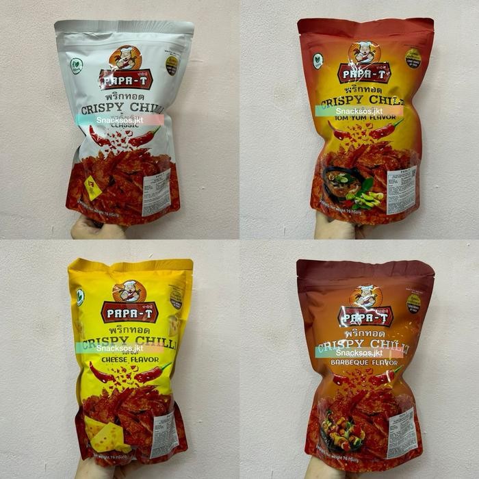 

Dapur Joglo Papa-T Crispy Chili Barbeque Bbq / Cheese / Classic / Tomyum Thailand- Snack Keripik