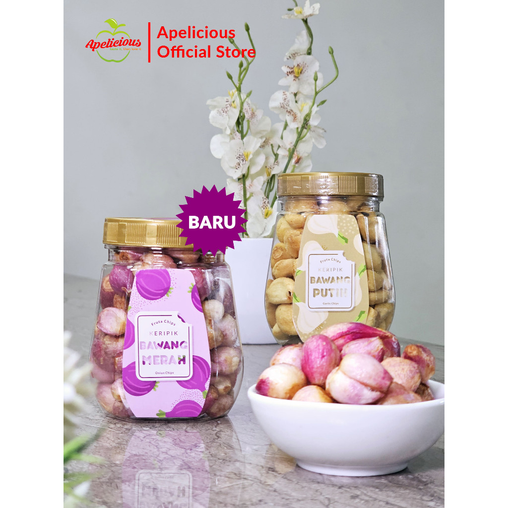 

Dapur Joglo Apelicious Keripik Bawang Merah / Bawang Putih Fruta Chips Apelicious