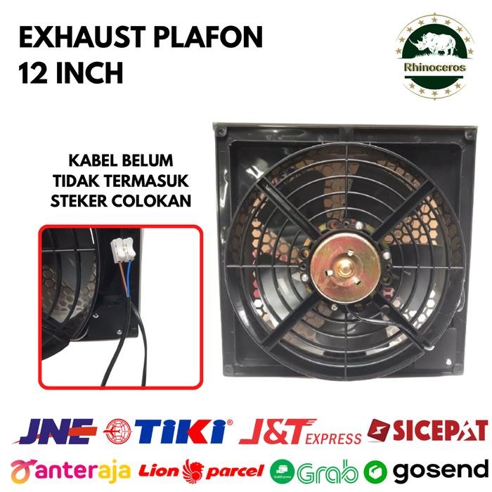 Exhaust Fan Plafon 10 Inchi Kipas Plafon 10 Inch Kipas Blower Hexos Angin Hisap Kipas Kamar Mandi