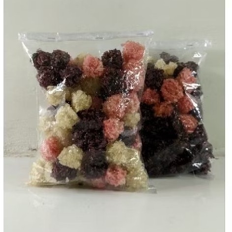 

Dapur Joglo Rengginang Comot Mini Mentah Ketan Super Mix Tiga Rasa Kencur,Terasi Dan Ketan Hitam