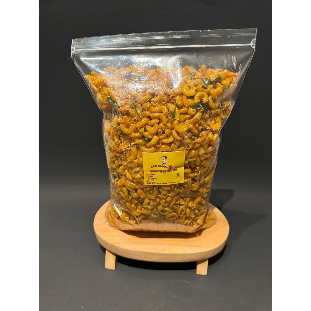 

Dapur Joglo 1Kg Makaroni Cikruh Daun Jeruk Gurih Pedas Tidak Keras