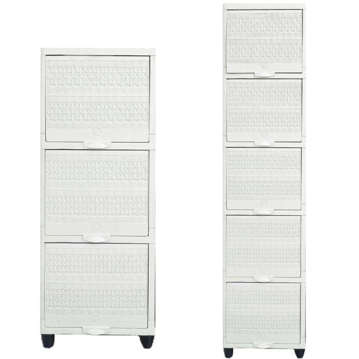 

Lemari Cabinet Plastik Serbaguna Club Flip Susun 5 Single