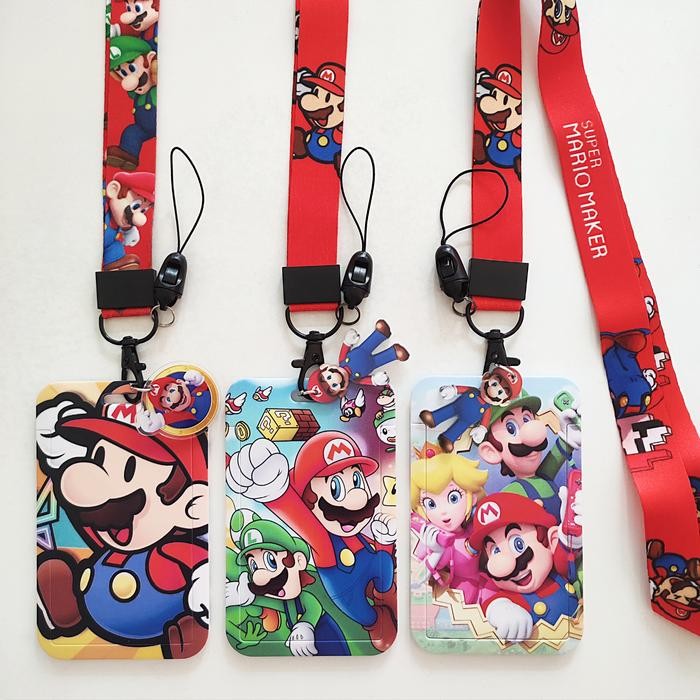 

Id Card Holder Name Tag Lanyard / Kalung Wadah Kartu Super Mario Bros