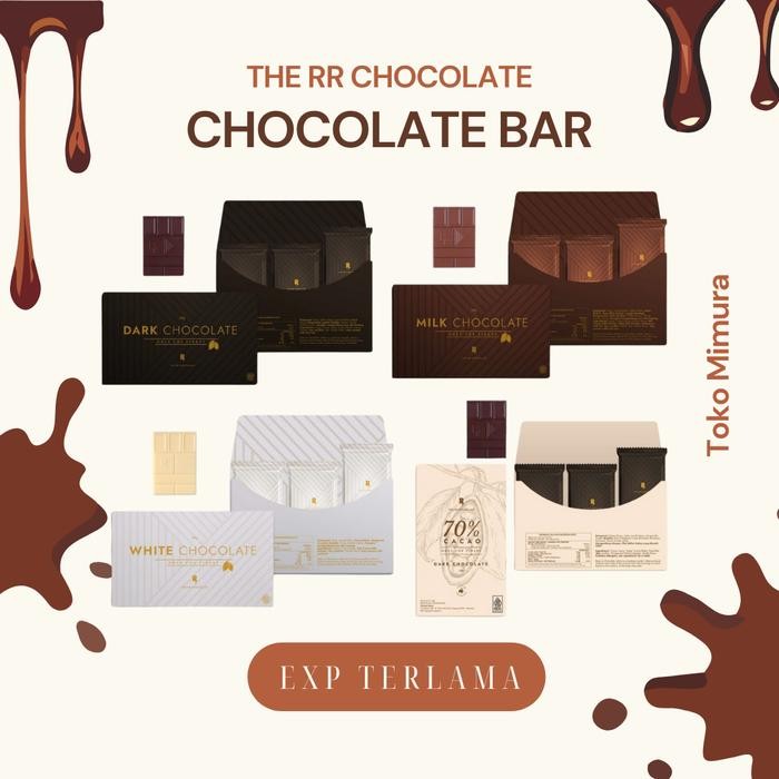 

EatFr3sh- The RR Chocolate Coklat Premium Dark Milk White 70% Dark Cokelat Bar