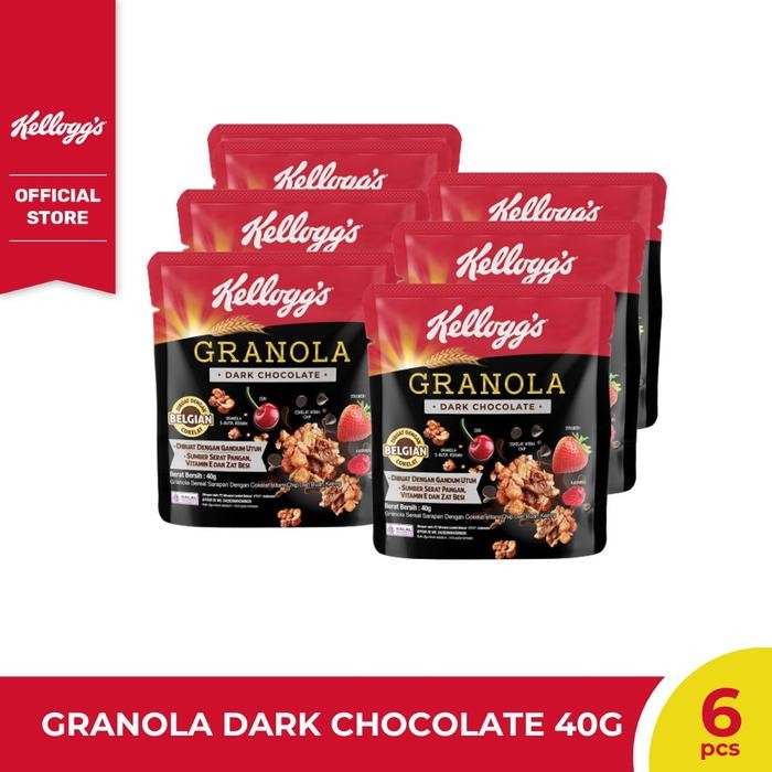 

EatFr3sh- [BUNDLE 6] Kelloggs Granola Dark Chocolate Pouch 40g