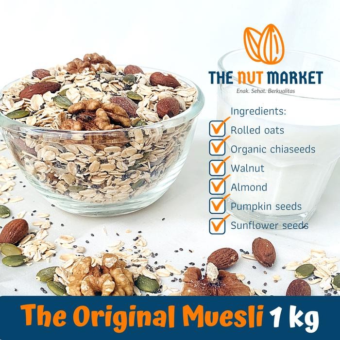 

EatFr3sh- Omega-3 Muesli 1kg, Sarapan sehat terjangkau
