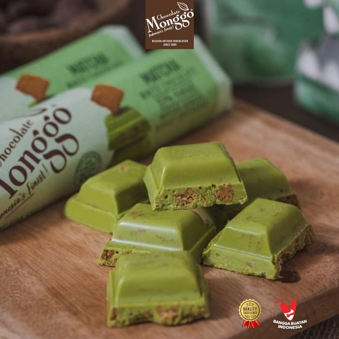 

EatFr3sh- Matcha Crunchy Cokelat l Chocolate Monggo 40g Coklat Matcha Tea hijau