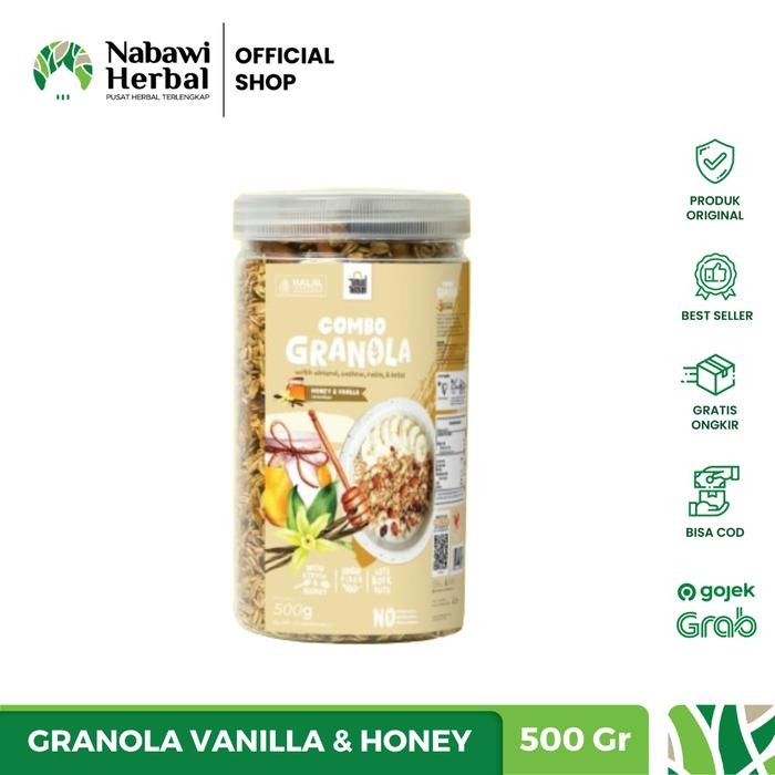 

EatFr3sh- Granola Vanilla 500gr Timur Tengah Sereal Makanan Sarapan Sehat