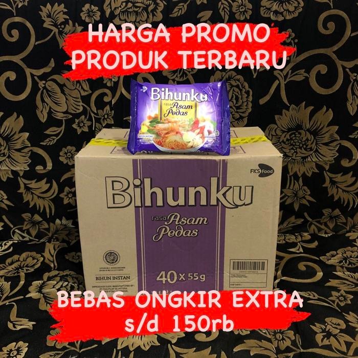 

EatFr3sh- BIHUNKU Rasa Asam Pedas 1 Dus Isi 40 Pcs Bihun Instan