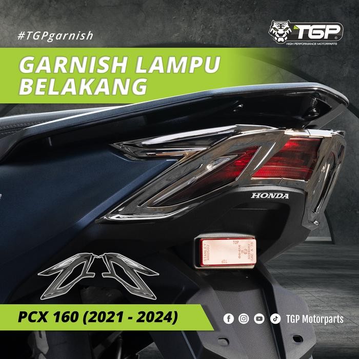 Garnish Lampu Belakang Honda PCX 160 (2021 -2024) Aksesoris Variasi Motor Tgp