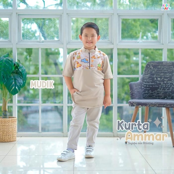 Baraka- Kids Diary Kurta Ammar Koko Anak Muslim