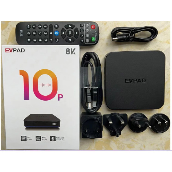[Genuine] Evpad 10P Japan Box 2024 Original Store Android 8K Pro Tv Box For Korea Singapore Usa