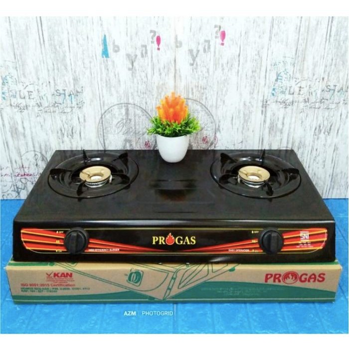 terbaru  progas kompor gas 2 tungku pg269c / p 269c / p 269 c ready
