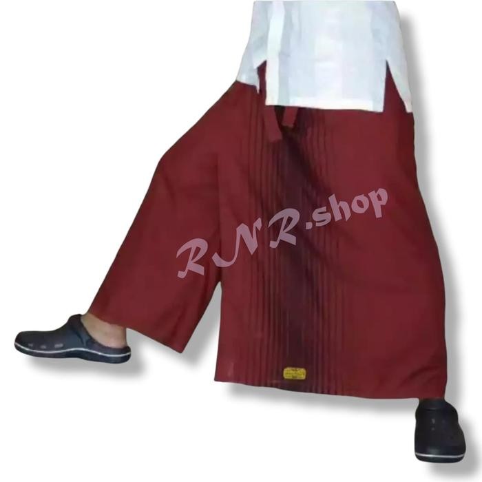 Zuhud- sarung celana wadimor dewasa motif salur Muslim Nyaman Katun Pria