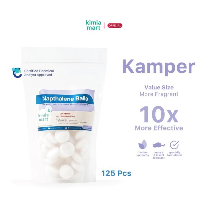

No.OneBest- Kamper Toilet Anti Tikus Kecoa / Kapur Barus 250gr by Kimia Mart