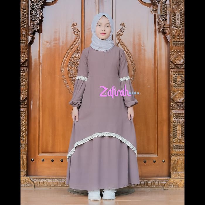 Hayya- Gamis Malaysia Anak Ori Zafirah - Renda