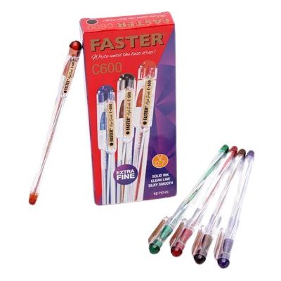 

No.OneBest- Bolpen Faster HItam C600 Per Pack