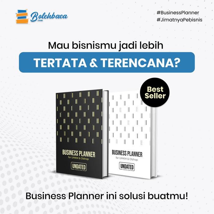 

No.OneBest- BUSINESS PLANNER for UMKM dan Olshop by K-Planner (HARD COVER. ORI)