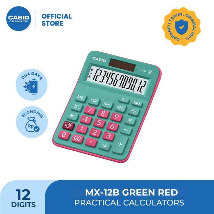 

Casio Mx-12B - Gnrd - Kalkulator Toko/Dagang - Standard - 12 Digit