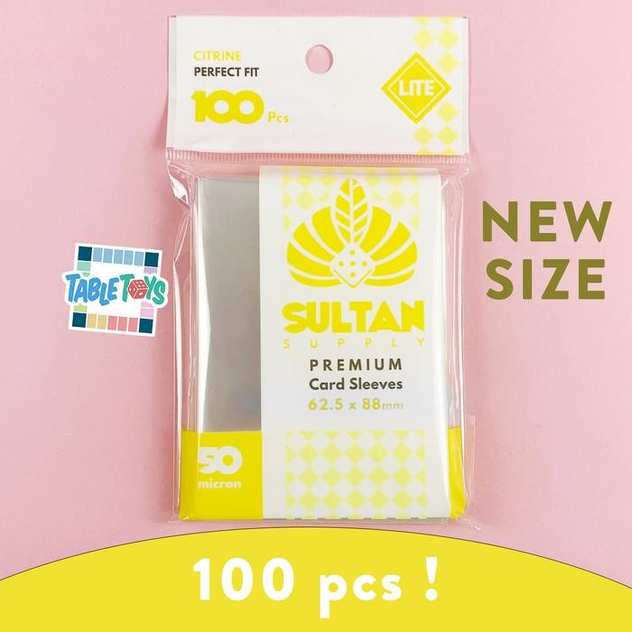 

No.OneBest- Sultan Sleeve Lite Citrine 62.5x88 mm (50 micron) 100 Pcs